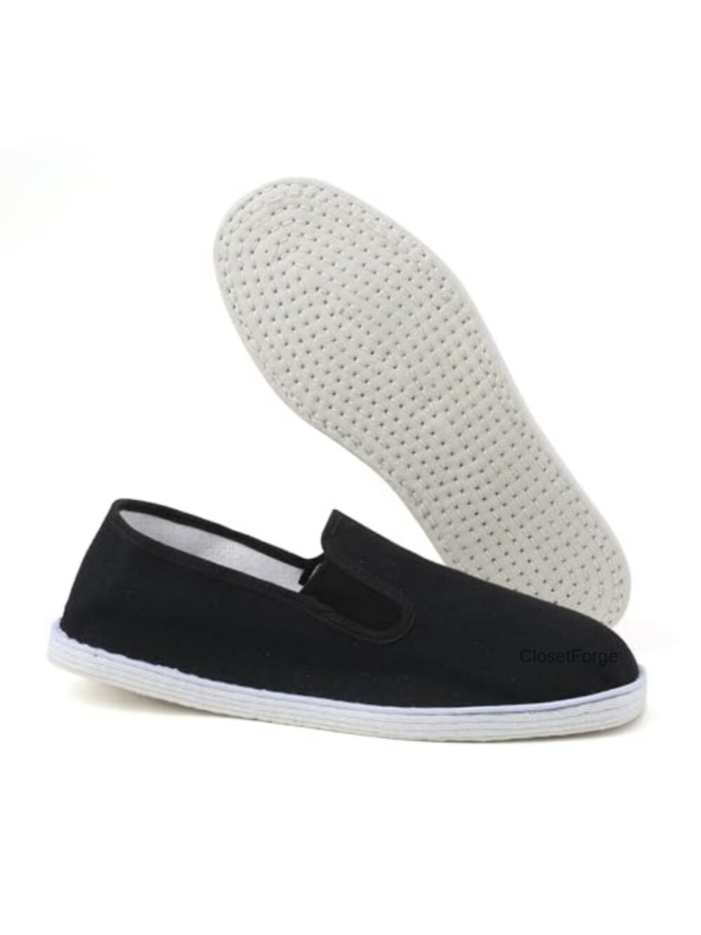 Martial Arts Cloth Shoes Kung Fu Tai Chi Cotton Sole Canvas Black